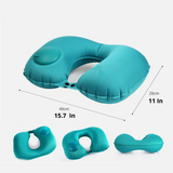 Inflatable Easy to Fold Travel Neck Pillow - Globe Traveler Store