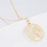 Globe World Map Necklace- Wanderlust Jewelry - Globe Traveler Store