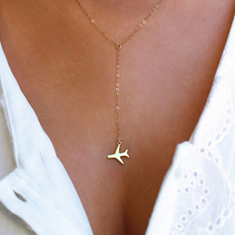 Airplane Necklace – Wander + Lust Jewelry