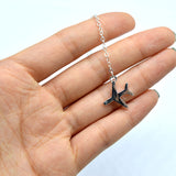Travel Inspired Golden or Silver Airplane Wanderlust Necklace - Globe Traveler Store