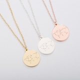 Silver Round Pendant World Map Necklace - Globe Traveler Store