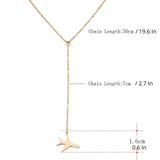Travel Inspired Golden or Silver Airplane Wanderlust Necklace - Globe Traveler Store