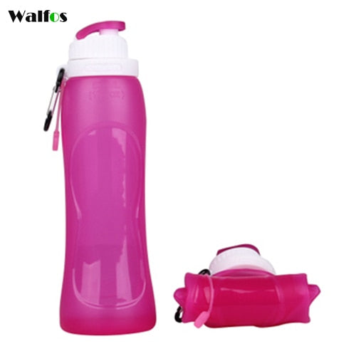 Super Family Baby Solid Color Silicone Leak-proof Water Bottle