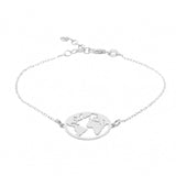 World Map Globe Bracelet For Women-Wanderlust Jewelry - Globe Traveler Store