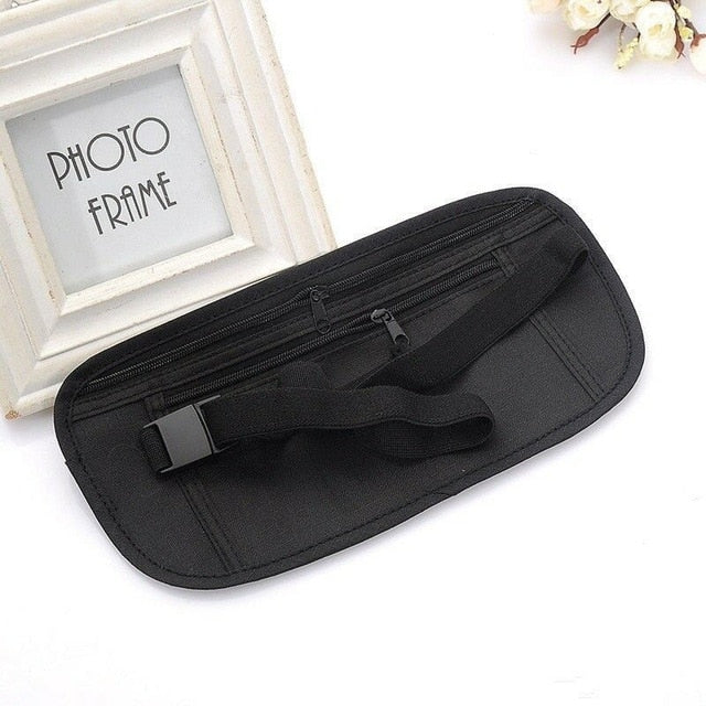 Under Clothes Travel Money Pouch Slim Protect Cash Credit Cards Travel  Documents