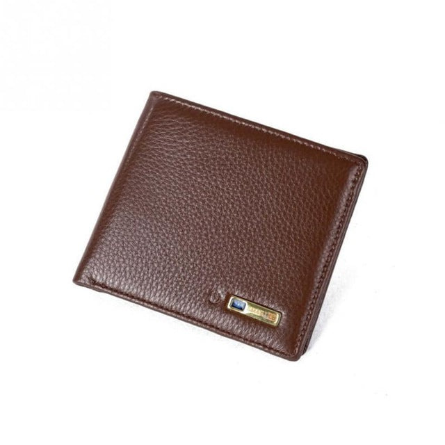 Smart Fingerprint Wallet, Men Zipper Leather Wallet Smart Fingerprint  Security Anti-Theft Handbag Black Mens Christmas Gifts