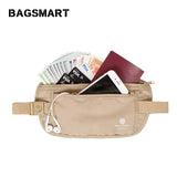 RFID-Blocking Travel Waist Belt for Passport & Credit Cards - Globe Traveler Store