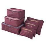 6pcs Travel Luggage Packing Organizers - Globe Traveler Store
