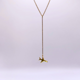 Travel-Inspired Golden or Silver Airplane Wanderlust Necklace - Globe Traveler Store