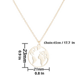 Globe World Map Necklace- Wanderlust Jewelry - Globe Traveler Store