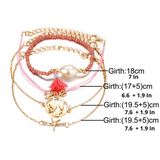 Bohemian World Map Globe Bracelet Set For Women-Wanderlust Jewelry - Globe Traveler Store
