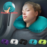 Inflatable Easy to Fold Travel Neck Pillow - Globe Traveler Store