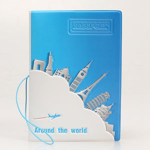 Lovely PVC Travel Passport Cover with Identity ID Card Compartment - Globe Traveler Store