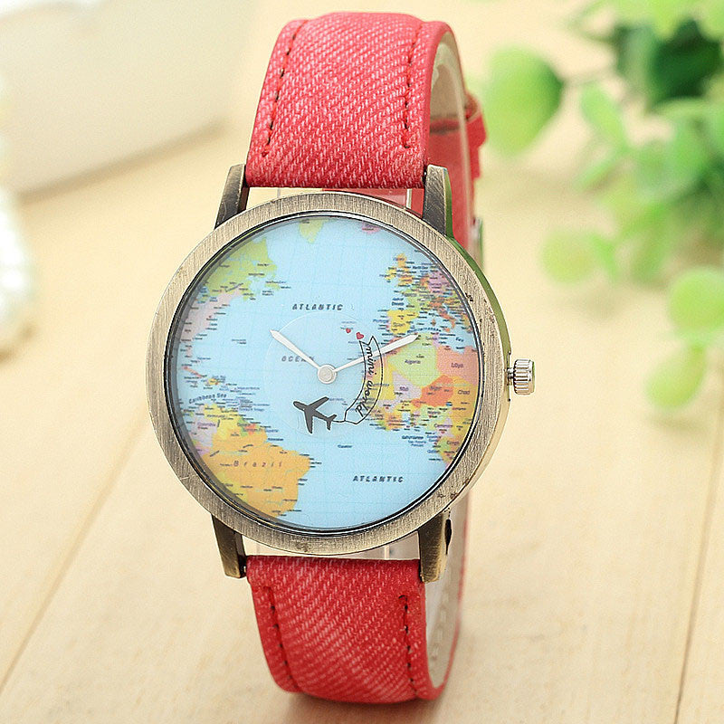 Vivani discount Women's World Map Bird Charm Watch# 3