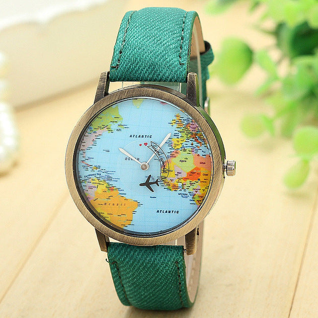 Vivani discount Women's World Map Bird Charm Watch# 3