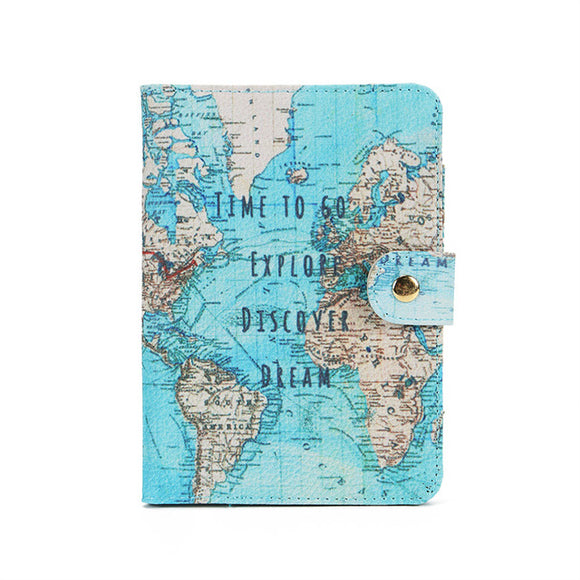 World Map Passport  Holder for Men & Women - Globe Traveler Store